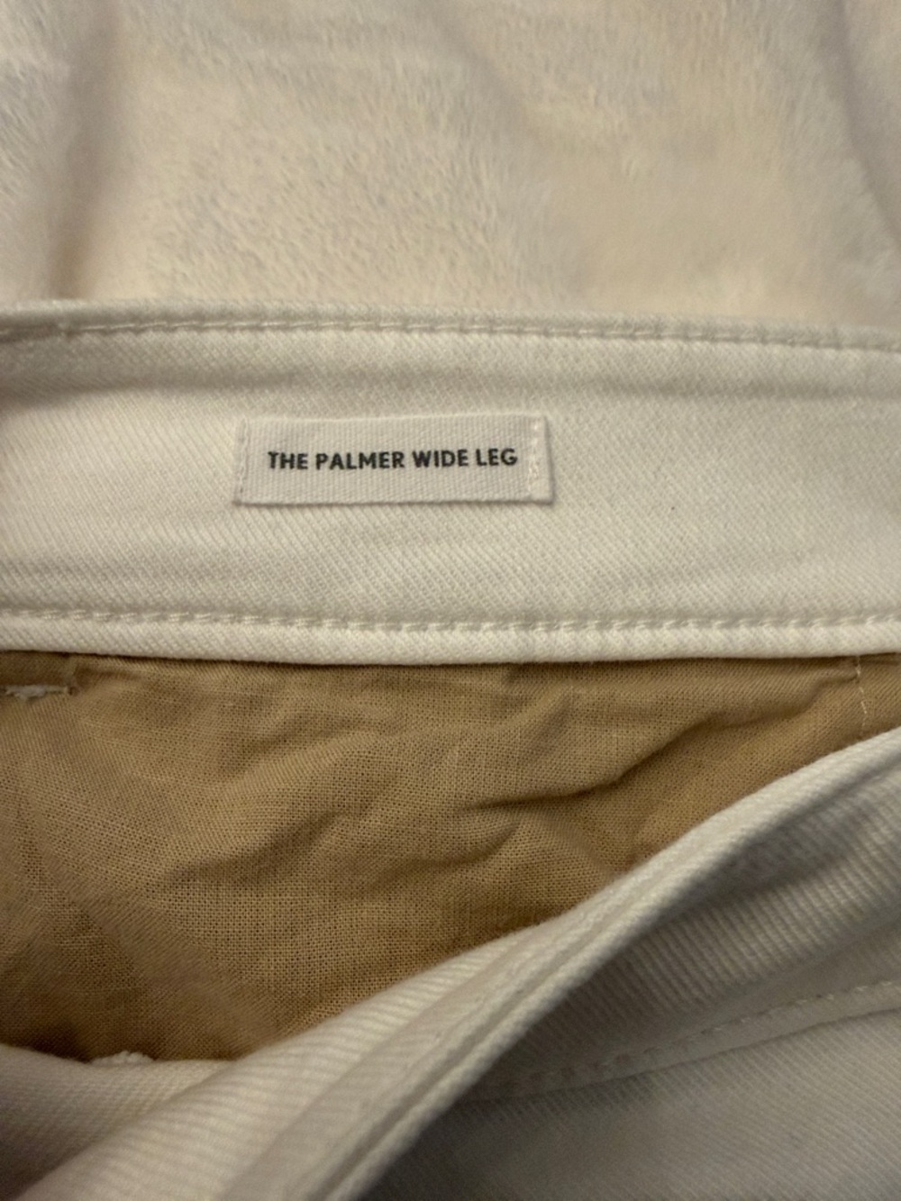 LOFT White Wide-Leg Cropped Pants - Picture 3 of 4
